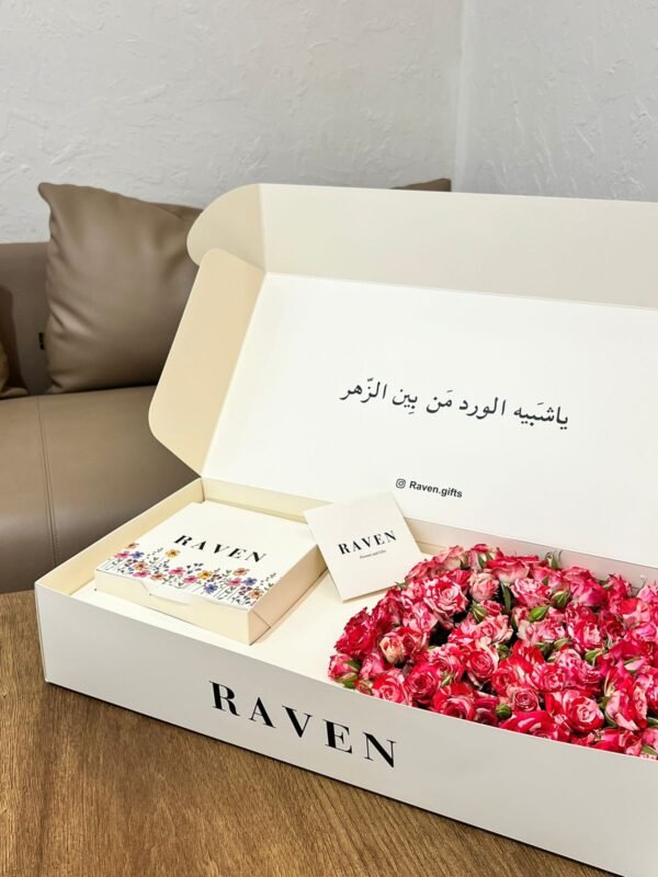 D,flowers box with cake